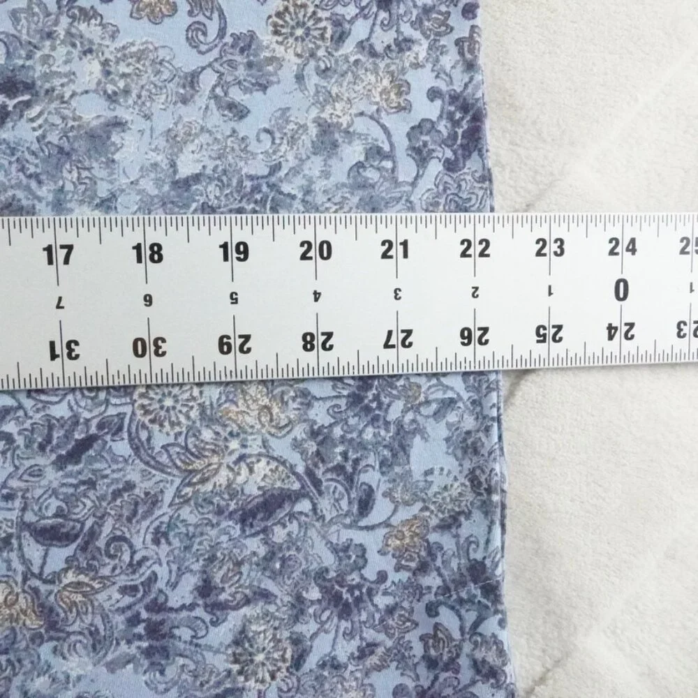 J.Jill T-Shirt Dress Womens Large Floral Print V-Neck Short Sleeve - Picture 7 of 12